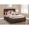 Homeroots 45.75 in. Dark Brown Solid WoodMDF & Foam Full Size Bed with a Leather Look 333278 - alternate 5